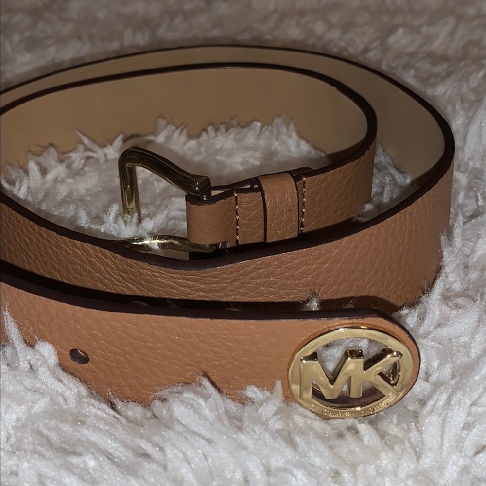 Michael Kors Genuine Brown Leather Belt